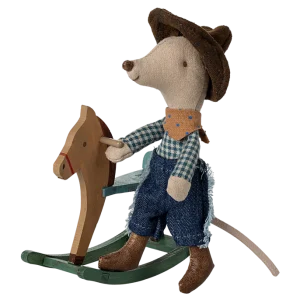 17-5103-00 COW-BOY SOURIS SUR SON CHEVAL