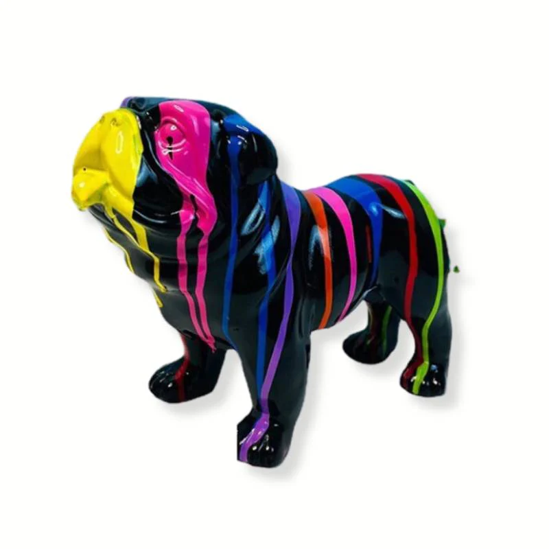 Statue Chien Bouledogue Anglais 21 cm