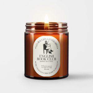 Bougie naturelle « The English Book Club » parfumée au cuir et au tabac