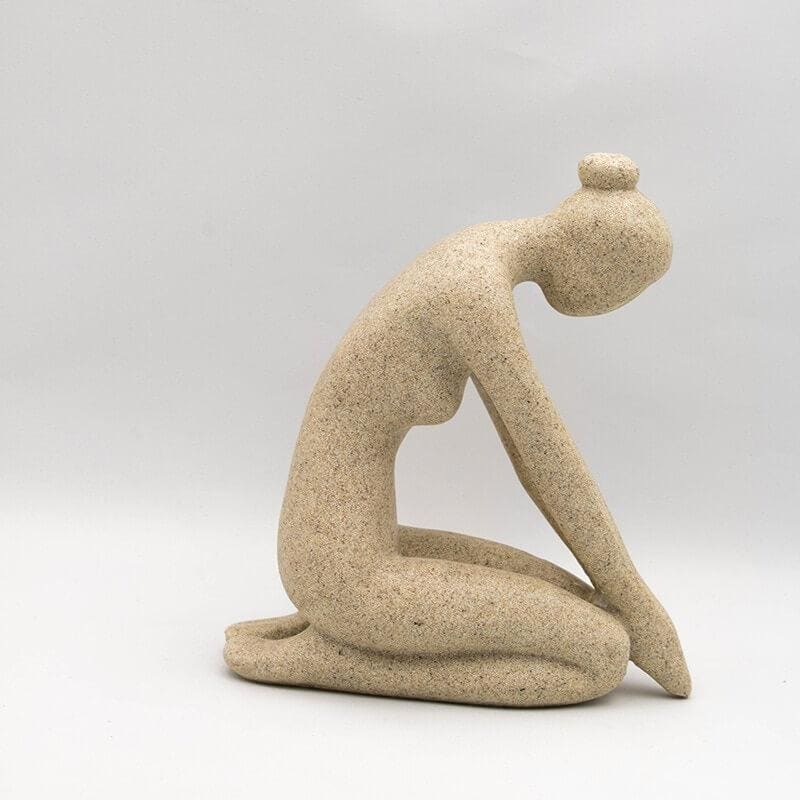 Statue Femme Statue Yogi Zen Pierre 15 / 24 cm – Image 4