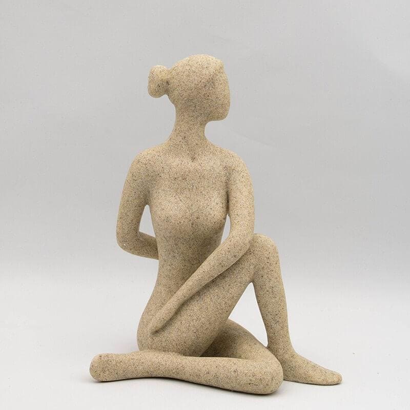 Statue Femme Statue Yogi Zen Pierre 15 / 24 cm – Image 9