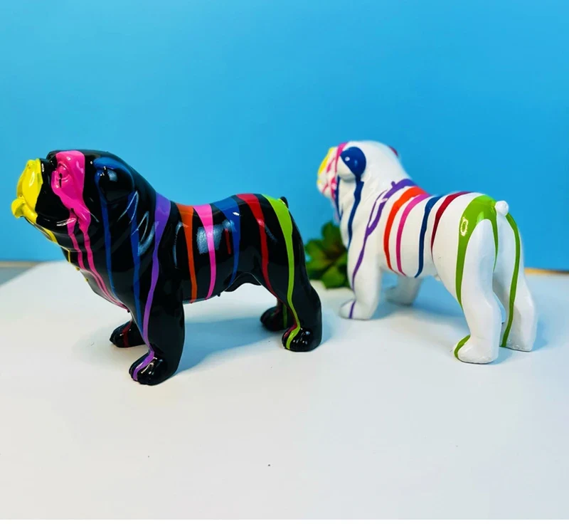 Statue Chien Bouledogue Anglais 21 cm – Image 5
