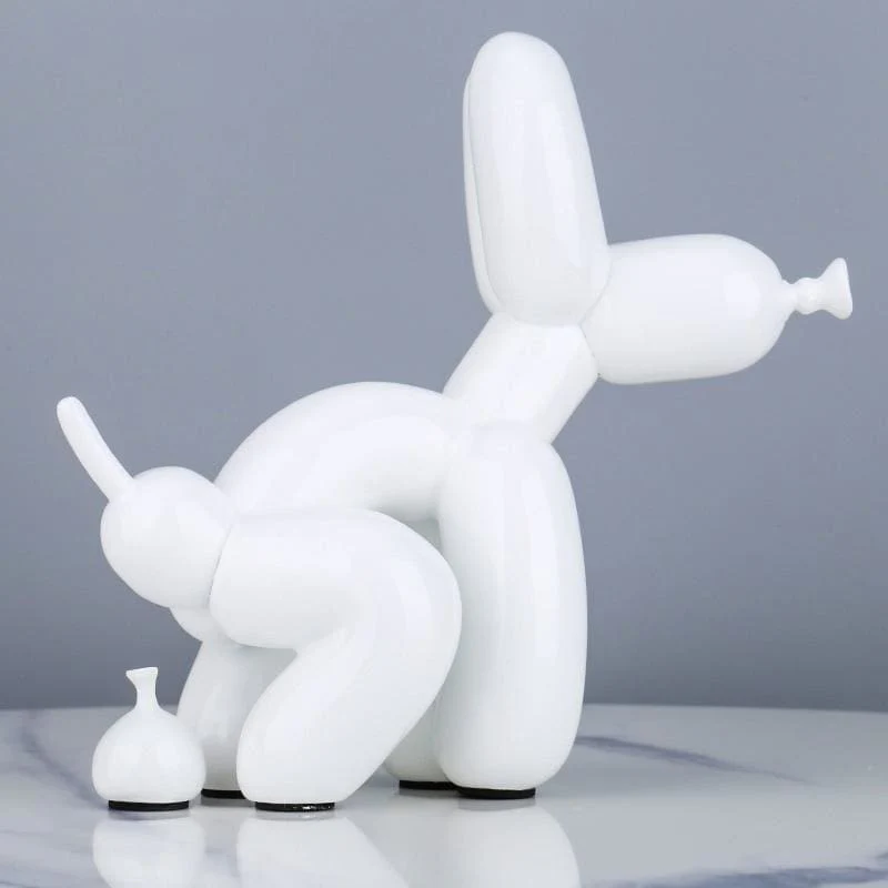 Statue Chien Ballon "Poop" Résine – Image 6