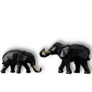 Statue Déco Éléphant  Duo