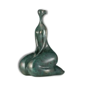 Statue Femme Ronde  Assise Seule 30 cm